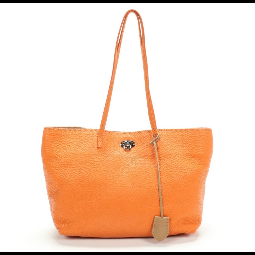 Fendi Seleria small Carla tote in Persimon